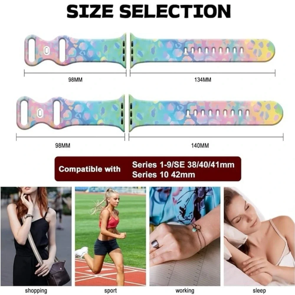 Marble Texture Watch Bands Compatible with Apple Watch,Adjustable Purple Marble